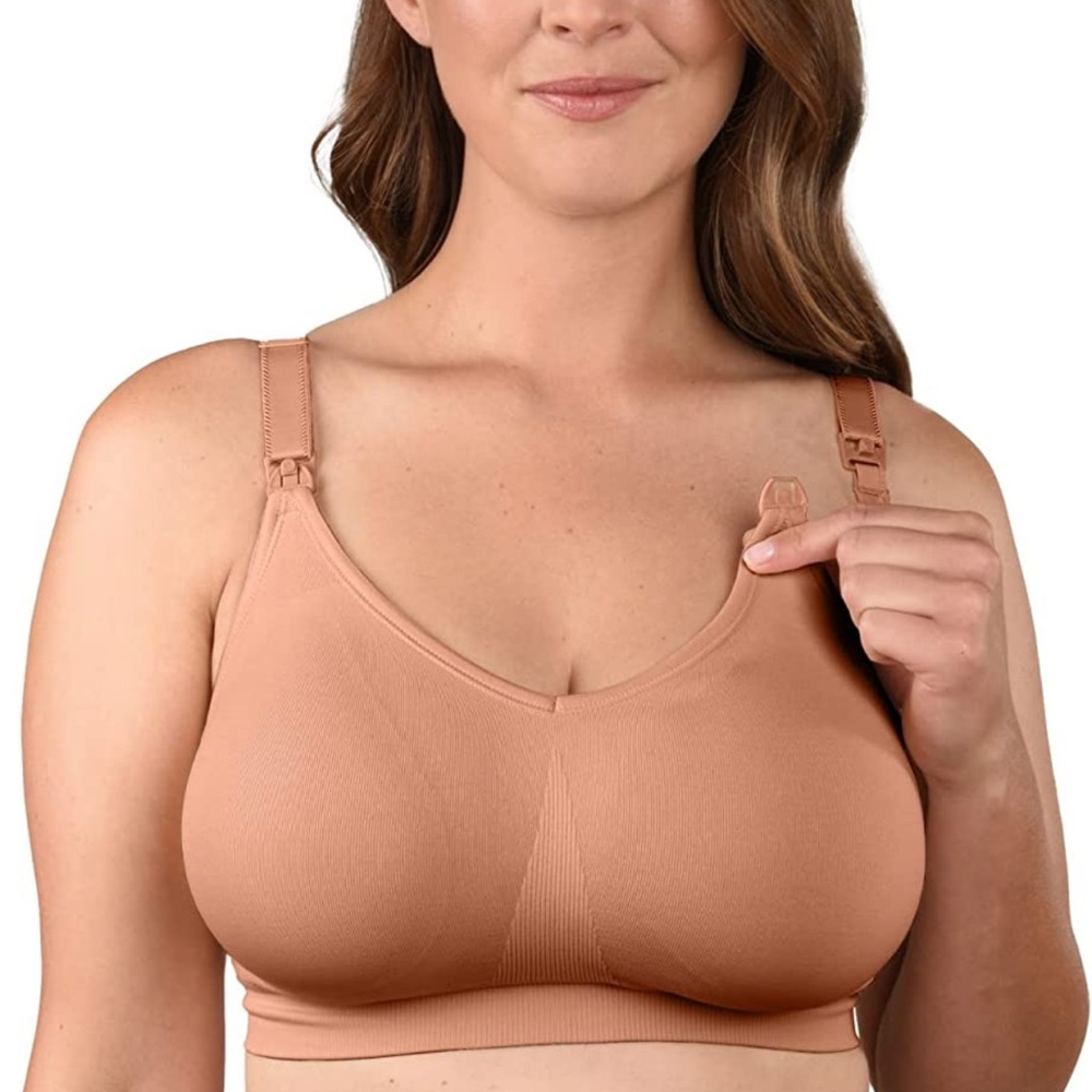 BRAVADO! DESIGNS Body Silk Seamless Wireless Maternity & Nursing Bra Size Small